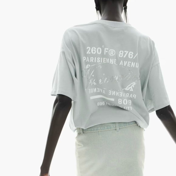 H&M Women oversized tee - mint green - Picture 2 of 11